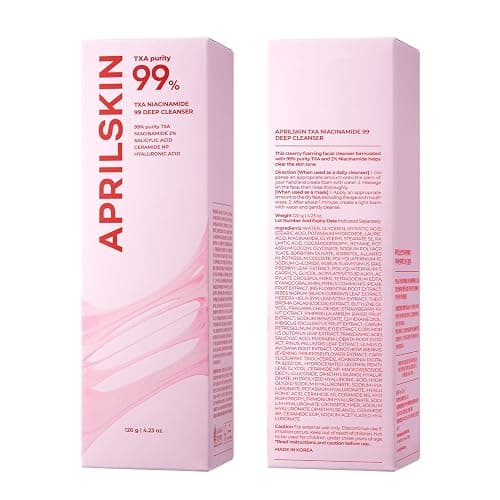APRILSKIN TXA Niacinamide 99 Pore Care Pink Bubble Gum Deep Cleanser | 99% High-Purity TXA+Niacinamide | All-in-One Cleanser: Deep Cleansing, Blackhead Care, Pore Care, Moisturizing | 4.23 fl.oz. thumbnail 9