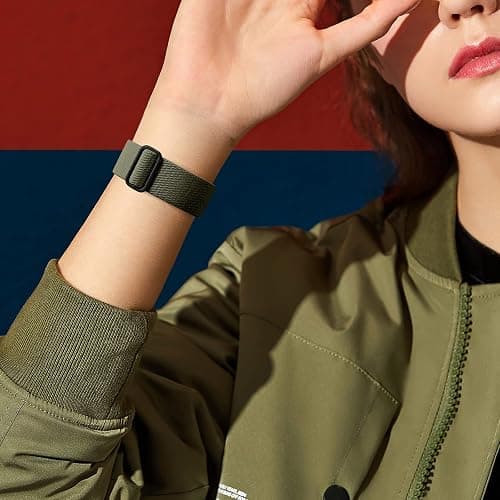 DaQin 3 Pack Stretchy Solo Loop Compatible with Apple Watch Bands for Men 49mm 46mm 45mm 44mm 42mm, Soft Nylon Braided Elastic Strap for iWatch Band Series 11 10 9 8 7 6 5 4 3 SE Ultra 3 Ultra 2 Ultra thumbnail 6
