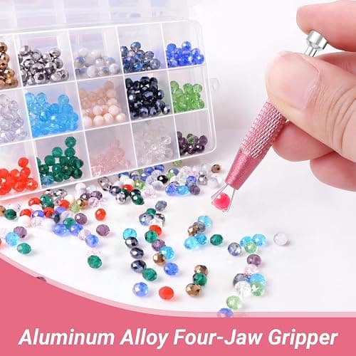2 PCS Piercing Ball Grabber Tool, 4 - Claw Stainless Steel Jeweler Pick Up Tools,Septum Ball Screw Tool for Piercing Changing/Removal/Holder,Earring Pearl Grabber for Jewelry/Electronic Components thumbnail 7
