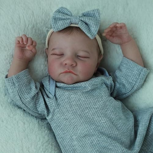 SCOM Realistic Reborn Baby Dolls - 18 Inch Real Life Baby Girl, Lifelike Newborn Weighted Doll with Full Body Soft Vinyl for Kids Age 3 4 5 6+ Gift thumbnail 4
