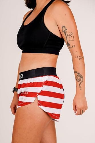 ChicknLegs Women's 1.5" Split Running Shorts thumbnail 4