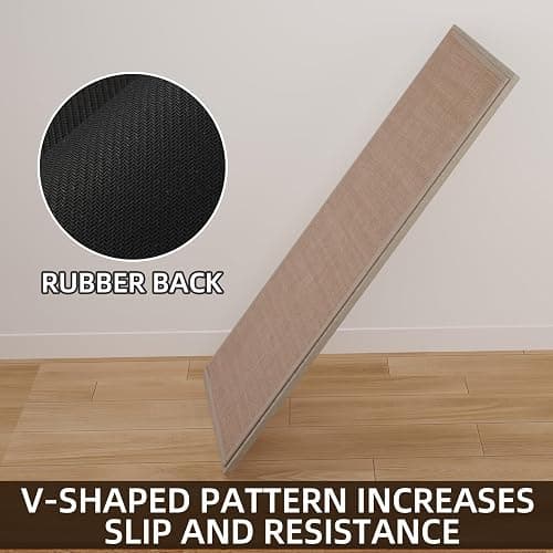 SUMLANS Kitchen Mat Set of 2 PCS, Cushioned Non Slip Rugs for Kitchen Floor, Absorbent Runner Comfort Standing Mats Washable for Kitchen, Office, Home (Camel, 17.3"x47"+17.3"x30") thumbnail 5