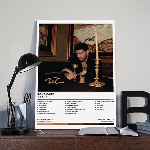 HDZYZZA Drake Poster Take Care Album Canvas Poster Wall Art Decor Print Picture Paintings for Living Room Bedroom Decoration Unframe: 12x18inch(30x45cm) thumbnail 8