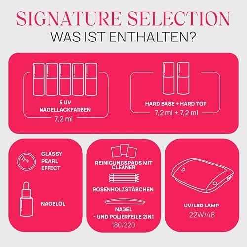NÉONAIL Signature Selection Starter Set - LED UV Lampe 22W/48 - UV Nagellack - Maniküre Set - Top - Starterset mit Lampe - Sets - Nagellack Set - Farben - Base - Manicure - Nagelset thumbnail 4