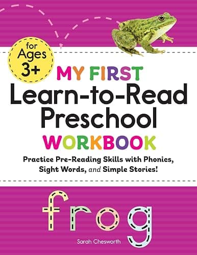 My First Learn-to-Read Preschool Workbook: Practice Pre-Reading Skills with Phonics, Sight Words, and Simple Stories! (My First Preschool Skills Workbooks) - Image 1