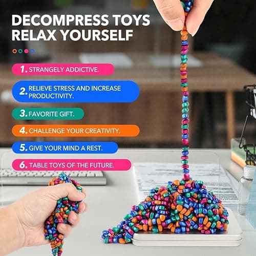 350pcs Fidget Toys, Fidget Gifts Adults, Desk Fidgets Toys for Office Stress/Anxiety Relief ，Novelty Gifts for Teen and Adults (350PCS) thumbnail 7
