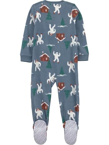Simple Joys by Carter's baby-boys Loose-Fit Flame Resistant Fleece Footed Pajamas thumbnail 2