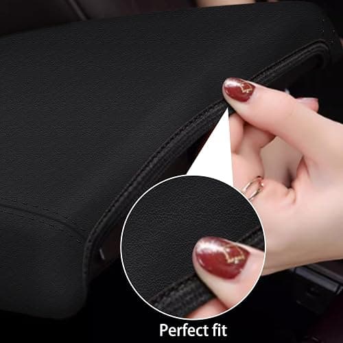 faccaibbg Armrest Cover for Nissan Sentra 2013-2019 Well-Make Durable Middle Console Cover Armrest Box Protective Cover for 2013 2014 2015 2016 2017 2018 2019 Nissan Sentra Accessories(Black). thumbnail 5
