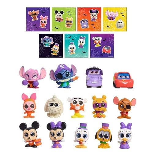 Disney Doorables Halloween Advent Calendar, 21 Surprise Figures with Glittery Eyes, Ages 5+ thumbnail 2