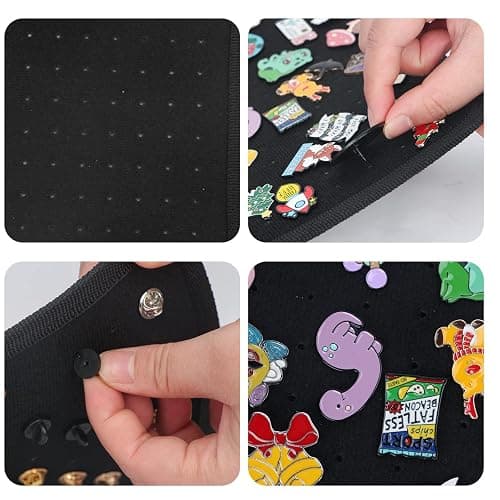 Enamel Pin Display Pages Pin Carrying Case, Pins Collection Storage Organizer Case, Travel Brooch Pin Display Bag (Pins Not Included) thumbnail 6