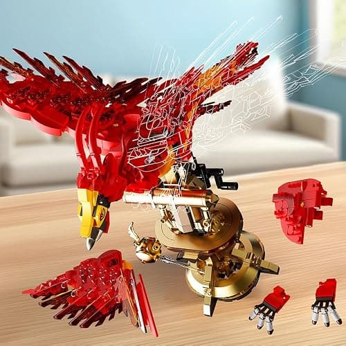 APAWR 938 Pieces Phoenix Building Set, Magic Potter Phoenix Collection Model for Adults,Ideas HP Building Toy thumbnail 5