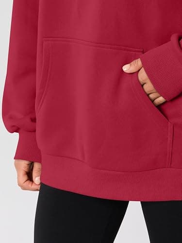 AUTOMET Womens Oversized Hoodies Fleece Trendy Sweatshirts Fall Fashion 2025 Pullover Winter Clothing Outfits thumbnail 5
