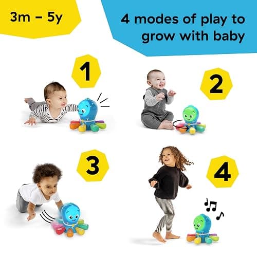 Baby Einstein Ocean Explorers Go Opus Go 4-in-1 Crawl & Chase Activity Learning Toy, Music and Lights, Ages 3 Months to 5 Years thumbnail 4