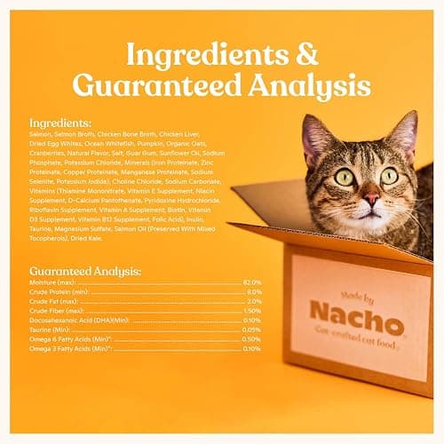 Made by Nacho Wet Cat Food, Cuts in Gravy, Sustainably-Caught Salmon with Bone Broth for Extra Hydration, (12) 3 oz. Pouches, Limited Ingredients thumbnail 6