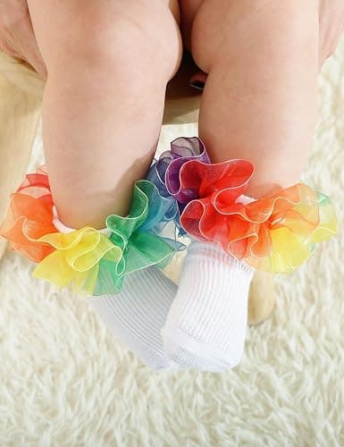 PrinceSasa Little Baby Girl Princess Lace Ruffles Socks Set thumbnail 2