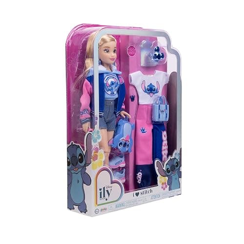 Disney ILY 4ever Fashion Dolls Stitch Inspired with Varsity Jacket 11.5" Tall with 13 Points of Articulation, Two Complete Mix-and-Match Outfits and a Shiny Mickey Ring for You to Wear! thumbnail 7