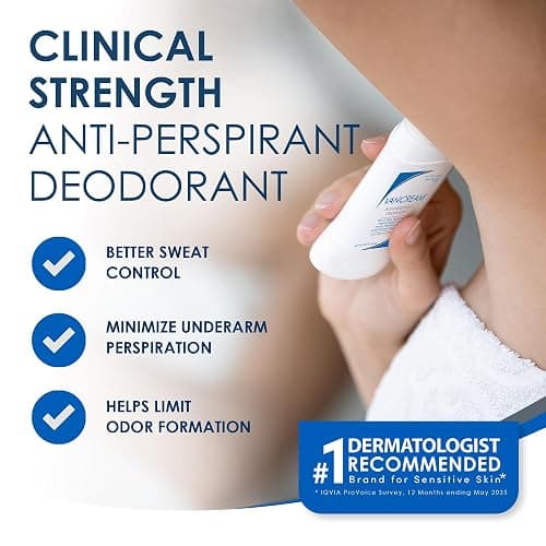 Vanicream Anti-Perspirant Deodorant for Sensitive Skin - 2.25 oz - Clinical-Strength Deodorant with 24-Hour Protection - Unscented thumbnail 2