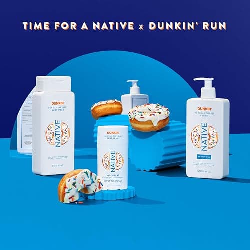 Native Body Wash, Dunkin Vanilla Sprinkle, Contains Naturally Derived Ingredients | For Women & Men, Sulfate, Paraben, & Dye Free Leaving Skin Soft and Hydrated | 18 oz thumbnail 4