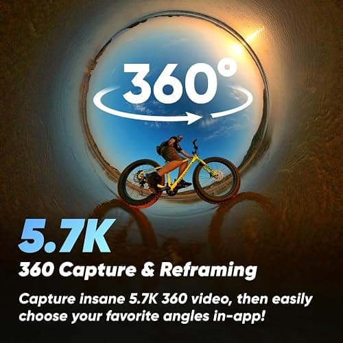 Insta360 X3 128 GB Vlog Kit - 360 Action Camera with 5.7K 360 Active HDR Video, 4K Single-Lens Camera, Waterproof, FlowState Stabilization, 2.29" Touchscreen, AI Editing, for Motorcycle, Wintersports thumbnail 2