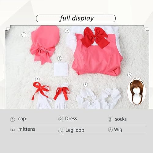 JEQHOZ Cardcaptor Sakura Cosplay Sakura Uniform Pink Dress Battle Suit Halloween Outfits thumbnail 6