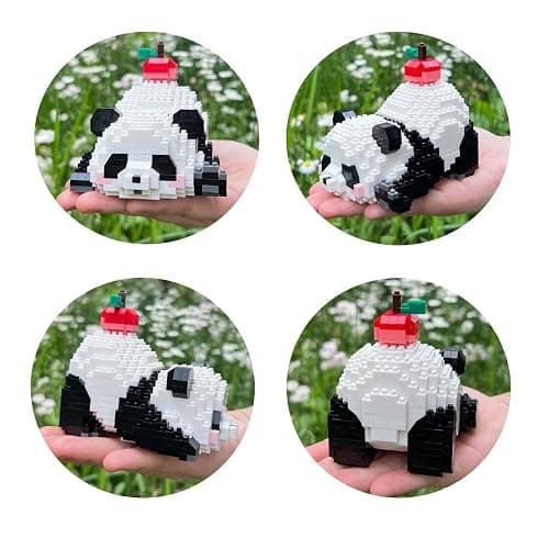 CoPlanaire Flower Panda Mini Building Blocks, 983 PCS Micro Animal Building Toy Bricks for Girls Boys and Adults thumbnail 5