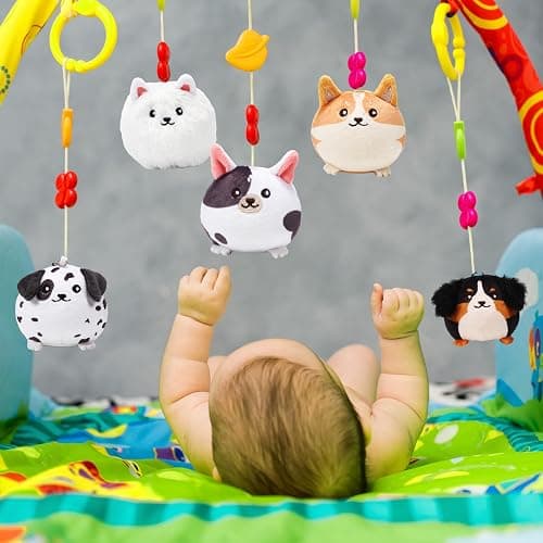 Libima 9 Pcs Mini Stuffed Animals Keychains 3.15 Inch Small Plush Cute Ornaments Bulk Toys for Baby Shower Birthday Party Decors Gift Bags Fillers Operation Christmas Basket Stuffers(Puppy) thumbnail 2