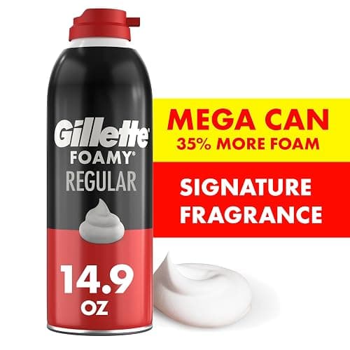 Gillette Foamy Classic Shave Foam for Men, Protection Against Shaving Irritation, Quick and Smooth Shave, shaving cream, 14.9 Oz thumbnail 9