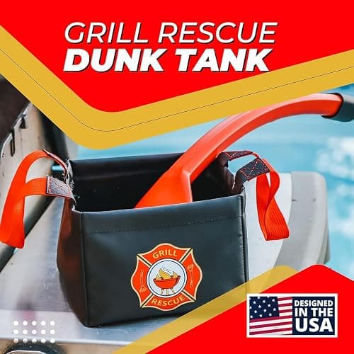 Grill Rescue Collapsible Bucket – Durable, Foldable Water Bucket for Grill Cleaning, Camping, and Outdoor Use (Dunk Tank) thumbnail 3