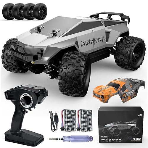 kolegend 2-in-1 RC Cyber Monster Truck & Drift Car for Adults 1/18 Scale 4WD 40KM/H All-Terrain Fast RC Car with 2.4Ghz Radio, 2 Batteries & 2 PVC Shells RTR - Image 1