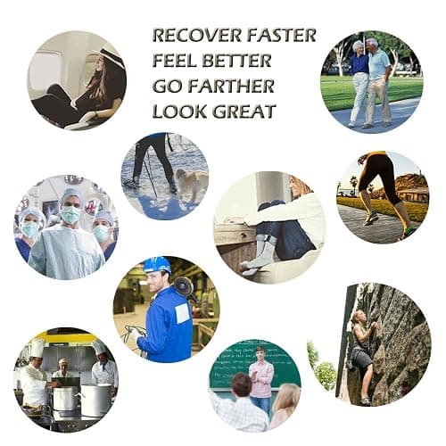 Iseasoo Copper Compression Socks for Men & Women – Plantar Fasciitis Relief, Ankle Support & Circulation – Running & Recovery thumbnail 5