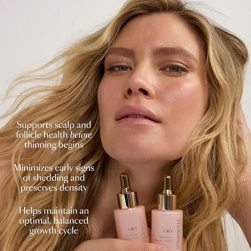 VEGAMOUR GRO Hair Serum for Hair Thinning & Shedding, Thicker Fuller Looking Hair In As Soon As 90 Days, Non Oily, Bergamot Scent, Vegan & Cruelty Free thumbnail 4