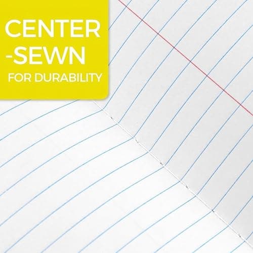 School Supply Boxes | Yellow, Wide-Ruled Composition Notebooks | 4 Pack | 100 Sheets, 200 Pages Per Pack thumbnail 5