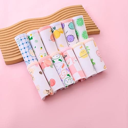Youlebao Little Girls' Soft Cotton Underwear Breathable Comfort Panty Briefs Toddler Undies (Pack of 12) thumbnail 6