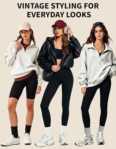 CLOSEMATE Womens Scrunch Crew Socks, Retro Slouch Mid Calf Socks, 3 Pairs | Breathable Cotton & Cushioned Terry Sole, Elastic Cuff for Adjustable Scrunch Styling with Sneakers & Boots thumbnail 2