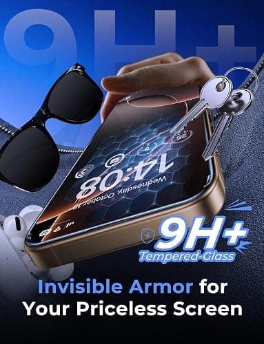 MAGIC JOHN 2 Pack for iPhone 16 Pro [6.3 inch] Tempered Glass Screen Protector, HD Clear, Bubble Free, Easy Installation, Auto Dust-Elimination, 16Pro 6.3'' thumbnail 4