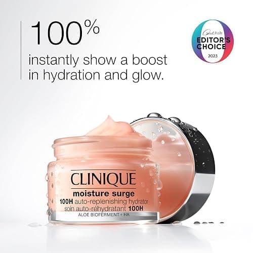 Clinique Moisture Surge 100H Auto-Replenishing Hydrator Oil Free Face Moisturizer | With Hyaluronic Acid, Aloe Bioferment and Vitamins C + E | For All Skin Types | Hydrating + Moisturizing thumbnail 3