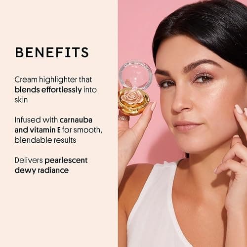 WINKY LUX Cheeky Rose Cream Highlighter - Rosé, Blendable Warm Coral Pink thumbnail 3