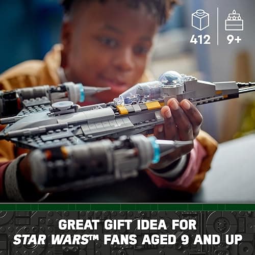LEGO Star Wars The Mandalorian's N-1 Starfighter 75325 Building Set - The Book of Boba Fett, Featuring Baby Yoda Grogu and Droid Toy Figures, Birthday Gift idea for Kids, Boys & Girls Ages 9+ thumbnail 6