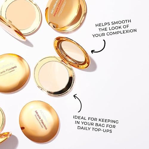 MCoBeauty - Miracle Flawless Pressed Powder - Translucent - Compact Powder with Rose Flower Extract and Sweet Almond Oil - Helps Finish and Refine the Look of Makeup thumbnail 7
