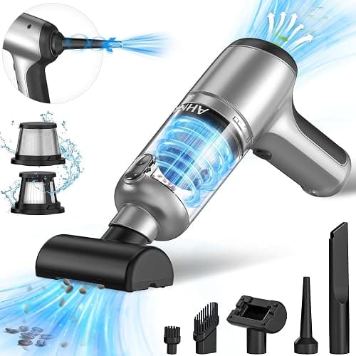 AHNR Handheld Car Vacuum Cleaner Cordless with Brushless Motor, 20000PA High Power Vacuum Cleaner & Air Duster, 3 in 1 Keyboard Portable Mini Hand Held Vacuums Cleaner for Car Home - Image 1