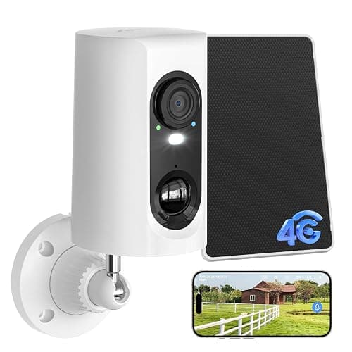 ANRAN 4G LTE Cellular Solar Security Camera Wireless Outdoor No WiFi Needed | 2K Color Night Vision Built-in SIM 37 Days Trial Subscription Needed PIR Motion Detection Alert 2-Way Audio for Farm Barn RV - Image 1