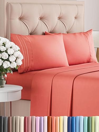 Queen Size 4 Piece Sheet Set - Comfy Breathable & Cooling Bed Sheets Set - Hotel Luxury Bedding for Women, Men, Kids & Teens - Deep Pockets, Easy Secure Fit, Soft and Wrinkle Free - Oeko-Tex - White - Queen - 01 - White thumbnail 2