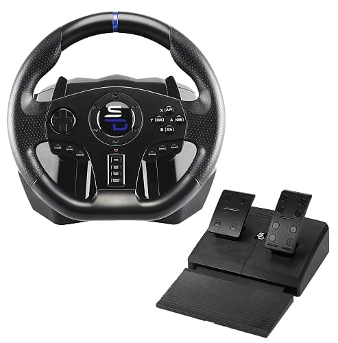 Subsonic Superdrive - SV750 Drive pro sport steering wheel with pedals, paddles shifter and vibration - Xbox Serie X/S, PS4, Xbox One, Switch, PC (programmable for all games) (Xbox Series X/) - Image 1