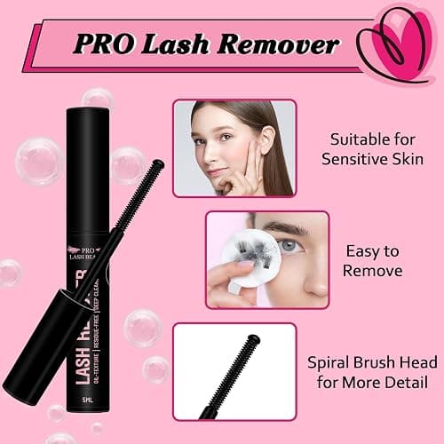 PRO Cluster Lashes Kit 280pcs Lash Clusters 30D+40D Individual Lashes Kit with Lash Bond and Seal Remover Applicator Easy to Apply at Home(30D+40D-9-16mix Kit) thumbnail 5