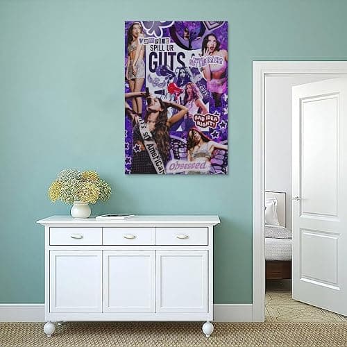 Mousgue Olivia Poster Rodrigo Singer Guts Music Collage Posters for Room Aesthetic Canvas Wall Art Bedroom DecorUnframe-style-4 24x36inch(60x90cm) thumbnail 4