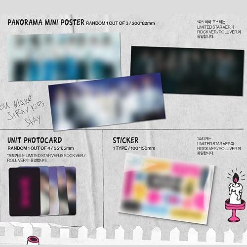 Stray Kids - -Rock-STAR (LIMITED STAR Ver.) - Photobook, CD-R, Photocard, Panorama Mini Poster, Unit Photocard, Sticker, Film Photocards, PVC Card et Plus thumbnail 3
