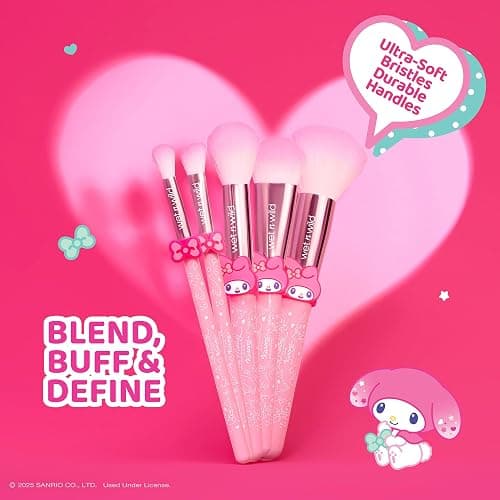 wet n wild My Melody and Kuromi 5-Piece Makeup Brush Set thumbnail 5