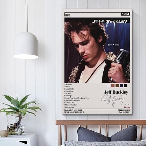 ARTJHCHYNB Jeff Buckley Poster Vintage Music Poster Canvas Art Aesthetic And Wall Art Picture Decorstyle-1 12x18inch(30x45cm) thumbnail 5