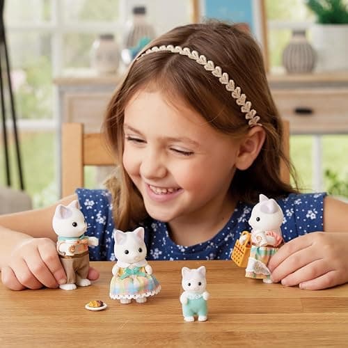 Calico Critters Latte Cat Family - Set of 4 Collectible Doll Figures for Ages 3+ thumbnail 4