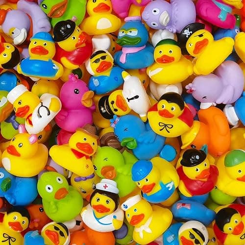 Arttyma Rubber Ducks in Bulk,Assortment Duckies for Jeep Ducking Floater Duck Bath Toys Party Favors (30-Pack) thumbnail 3